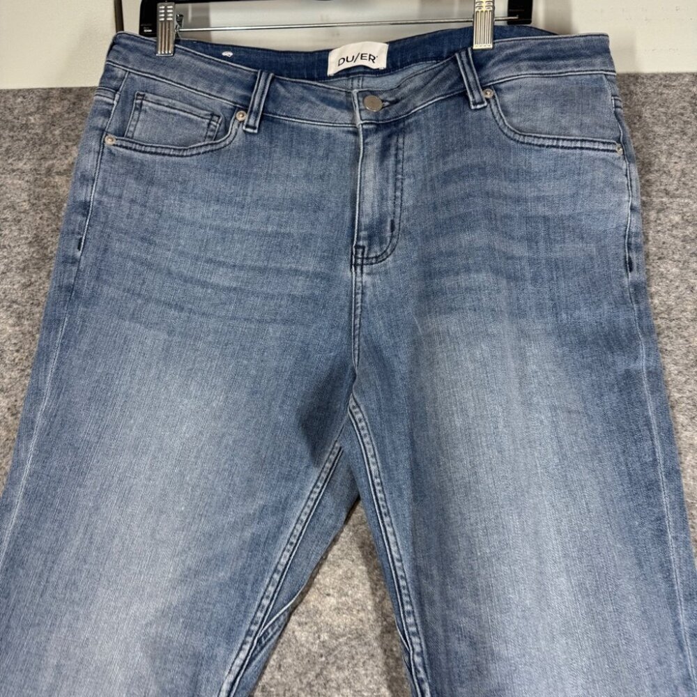 DU/ER  Hazy Blue  Slim Relaxed Fit Stretch Jeans 33x30 Performance Denim Casual - Picture 3 of 16